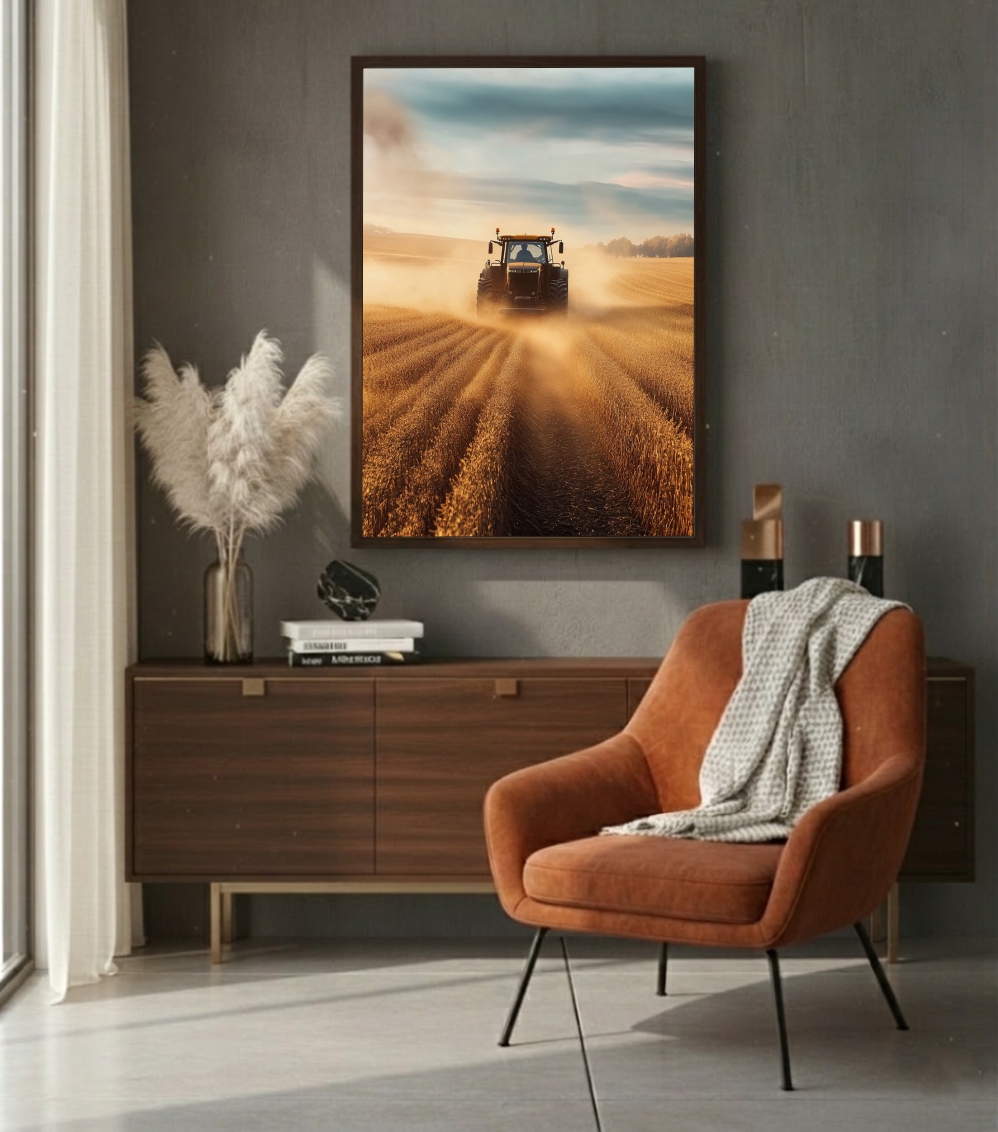 Quadro Decorativo Agro Trator John Deere